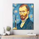 Paint by Numbers for Adults Van Gogh Self Portrait with Palette